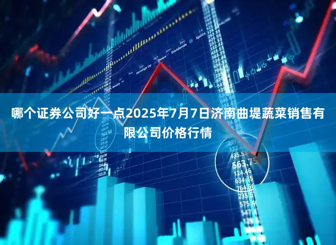 哪个证券公司好一点2025年7月7日济南曲堤蔬菜销售有限公司价格行情