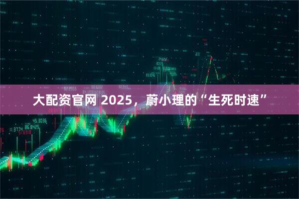 大配资官网 2025，蔚小理的“生死时速”